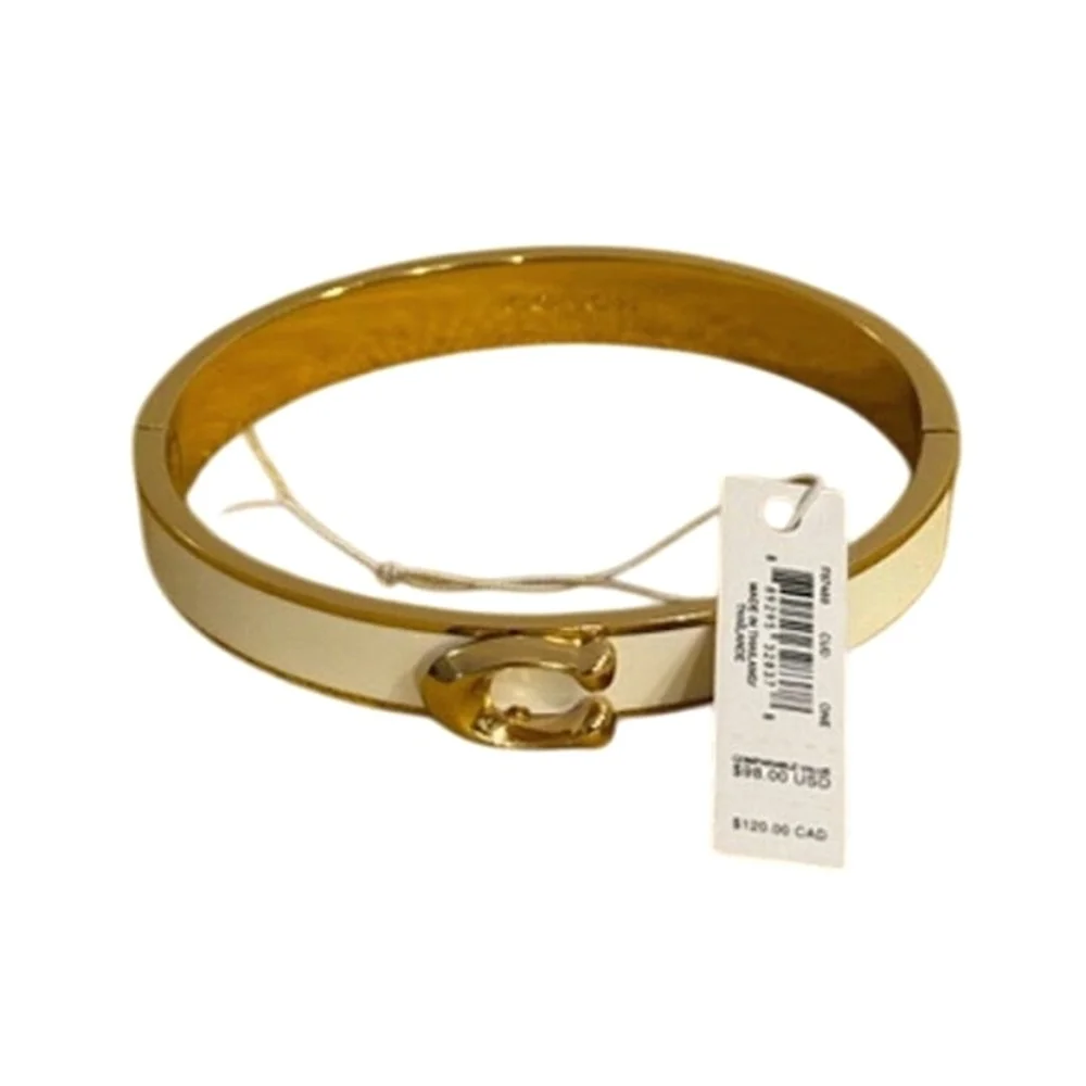Coach Signature Push Hinged Bangle - Picture 2 of 3